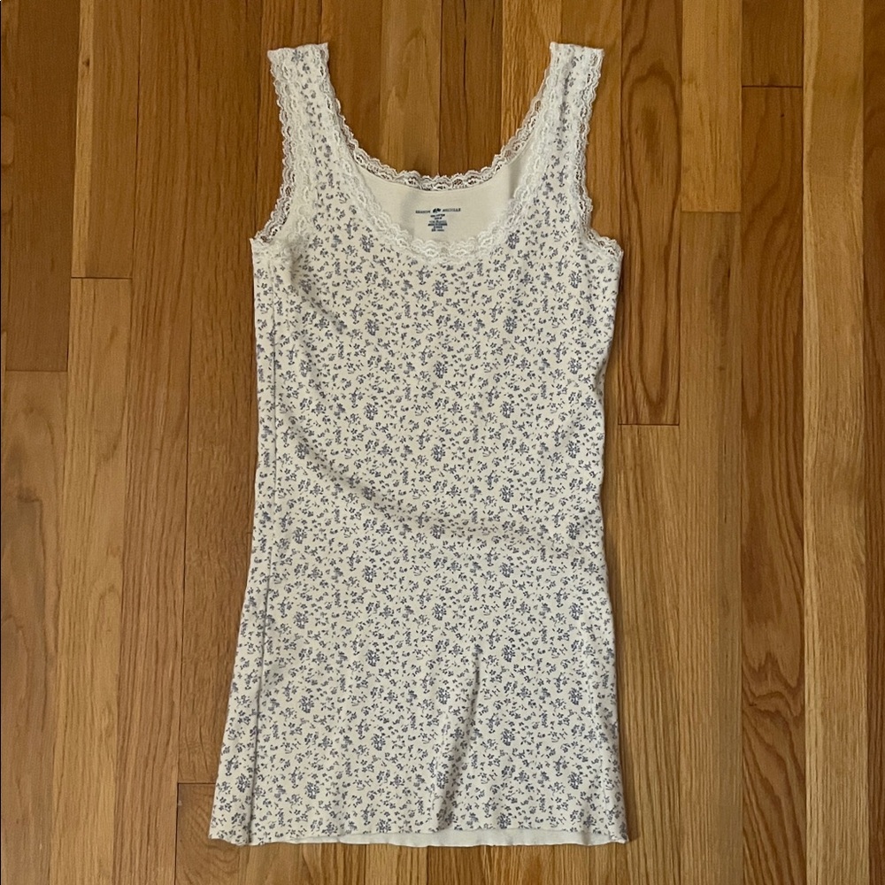 Floral Lace Trim Mini Dress